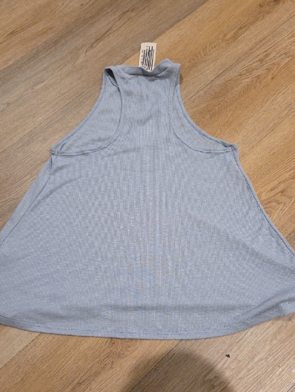Free People Light Blue Ribbed Halter Tank - Picture 3 of 3